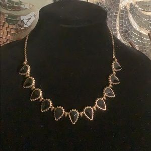 Lucky Brand black and gold tone necklace